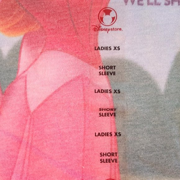 Disney Store Princess Aurora Royal Living ladies Xsmall All over print shirt new - Picture 3 of 8